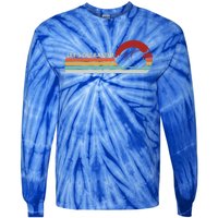 Let's Get Basted Thanksgiving Vintage Retro Turkey Leg Day Gift Tie-Dye Long Sleeve Shirt