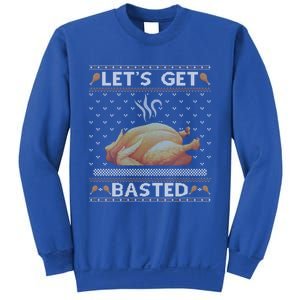 LetS Get Basted Turkey Fall Vibes Ugly Thanksgiving Sweater Funny Gift Sweatshirt