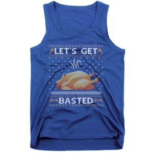 LetS Get Basted Turkey Fall Vibes Ugly Thanksgiving Sweater Funny Gift Tank Top