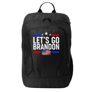 Let's Go Brandon Distress USA Flag FJB Chant City Backpack