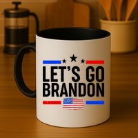 Let's Go Brandon Distress USA Flag FJB Chant Mug