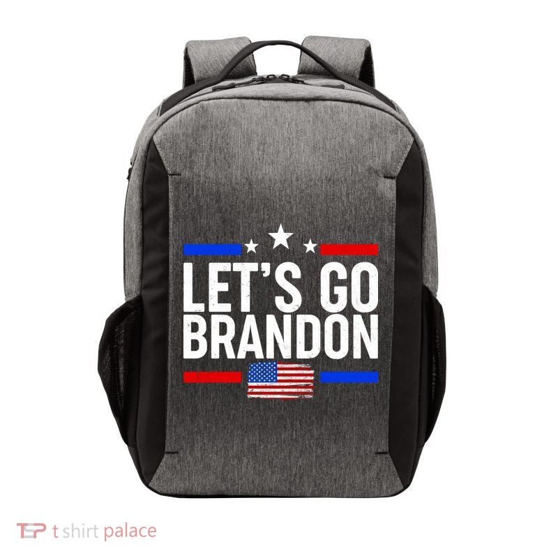 Let's Go Brandon Distress USA Flag FJB Chant Vector Backpack