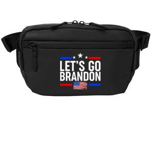 Let's Go Brandon Distress USA Flag FJB Chant Crossbody Pack