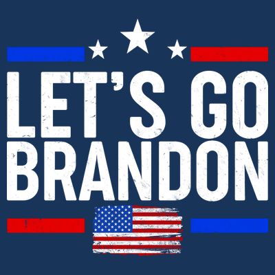 Let's Go Brandon Distress USA Flag FJB Chant T-Shirt