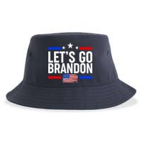 Let's Go Brandon Distress USA Flag FJB Chant Sustainable Bucket Hat