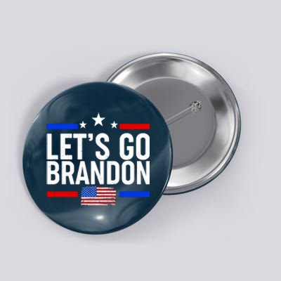 Let's Go Brandon Distress USA Flag FJB Chant Button