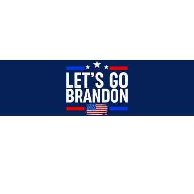 Let's Go Brandon Distress USA Flag FJB Chant Bumper Sticker