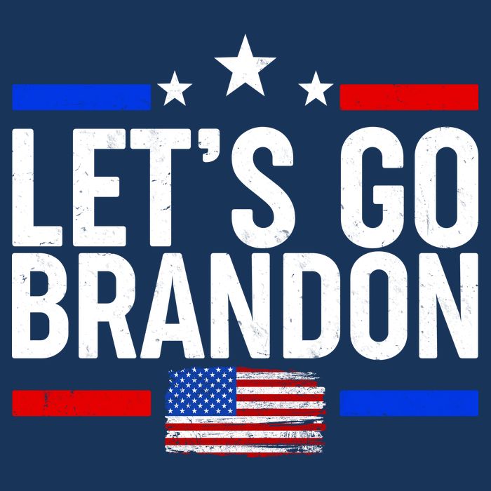 Let's Go Brandon Distress USA Flag FJB Chant Bucket Hat