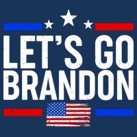 Let's Go Brandon Distress USA Flag FJB Chant Flatbill Hat
