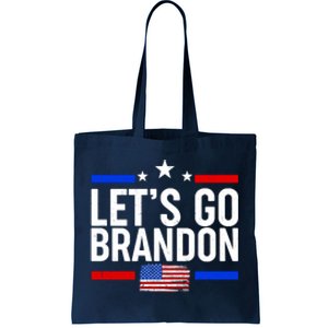 Let's Go Brandon Distress USA Flag FJB Chant Tote Bag