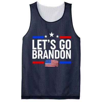 Let's Go Brandon Distress USA Flag FJB Chant Mesh Reversible Basketball Jersey Tank