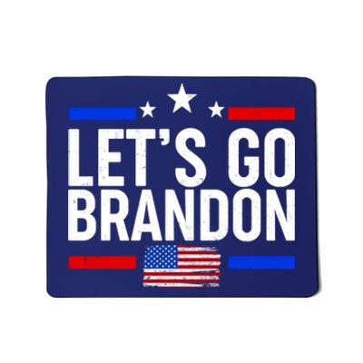 Let's Go Brandon Distress USA Flag FJB Chant Mousepad