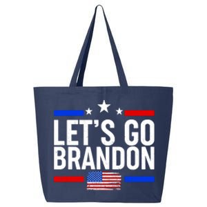 Let's Go Brandon Distress USA Flag FJB Chant 25L Jumbo Tote