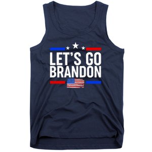 Let's Go Brandon Distress USA Flag FJB Chant Tank Top