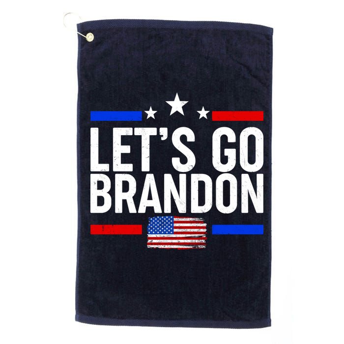 Let's Go Brandon Distress USA Flag FJB Chant Golf Towel