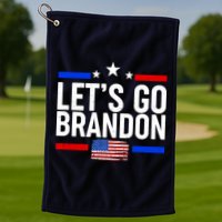 Let's Go Brandon Distress USA Flag FJB Chant Golf Towel