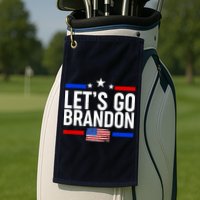 Let's Go Brandon Distress USA Flag FJB Chant Golf Towel