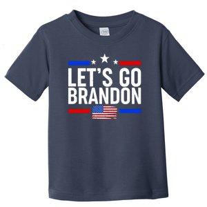 Let's Go Brandon Distress USA Flag FJB Chant Toddler T-Shirt