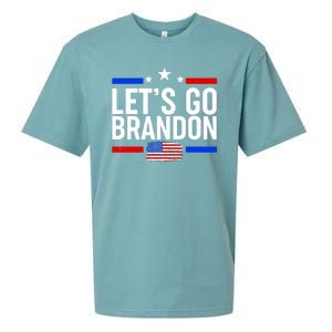 Let's Go Brandon Distress USA Flag FJB Chant Sueded Cloud Jersey T-Shirt