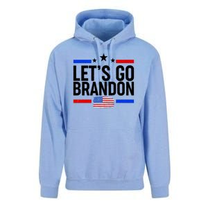 Let's Go Brandon Distress USA Flag FJB Chant Unisex Surf Hoodie