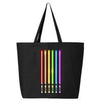 Rainbow Flag Light Swords Saber 25L Jumbo Tote