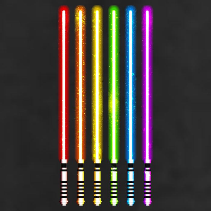 Rainbow Flag Light Swords Saber 25L Jumbo Tote