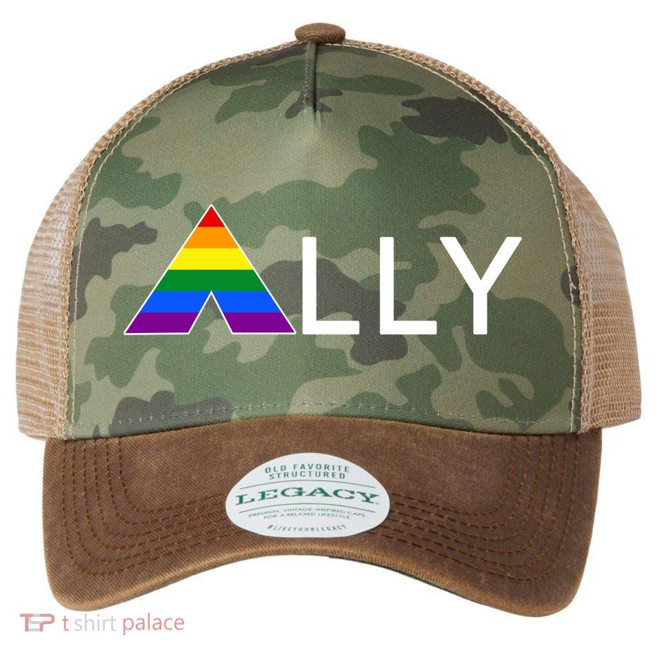 LGBT Ally Flag March Rally Pride Parade LGBT Equality Legacy Tie Dye Trucker Hat