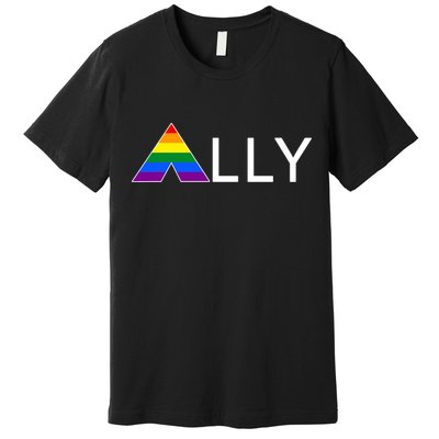 LGBT Ally Flag March Rally Pride Parade LGBT Equality Premium T-Shirt