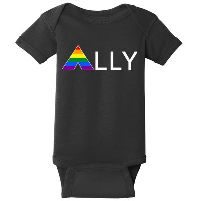LGBT Ally Flag March Rally Pride Parade LGBT Equality Baby Bodysuit