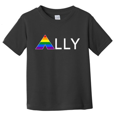 LGBT Ally Flag March Rally Pride Parade LGBT Equality Toddler T-Shirt