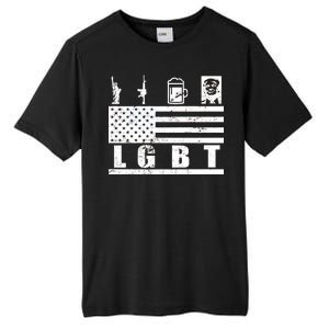 LGBT Distressed Liberty Guns Beer trump Tall Fusion ChromaSoft Performance T-Shirt