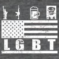 LGBT Distressed Liberty Guns Beer trump Backpack