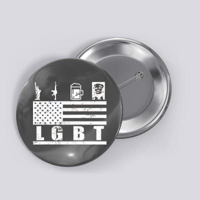 LGBT Distressed Liberty Guns Beer trump Button