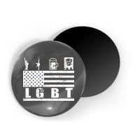 LGBT Distressed Liberty Guns Beer trump Magnet