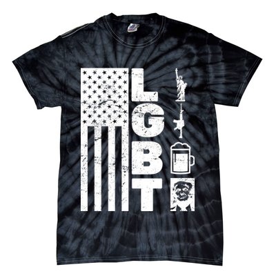 LGBT Flag Liberty Guns Beer Donald Trump  Tie-Dye T-Shirt
