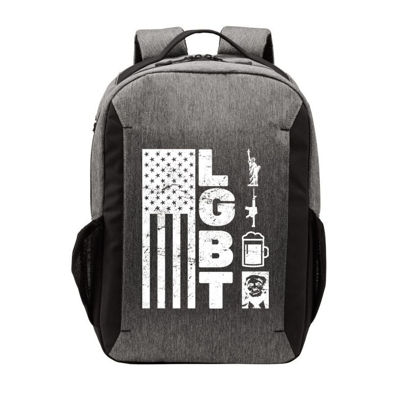 LGBT Flag Liberty Guns Beer Donald Trump  Vector Backpack