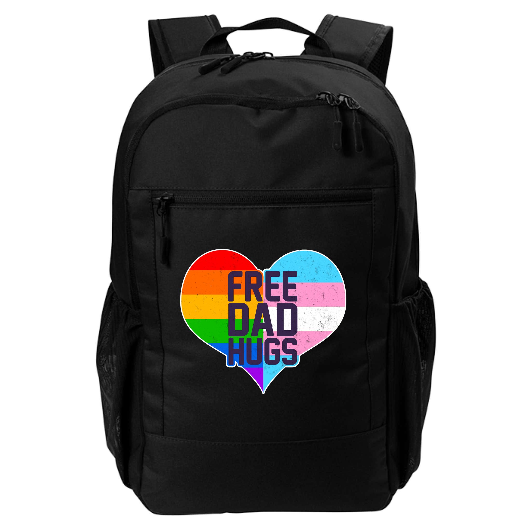 LGBT Free Dad Hugs Heart Backpack