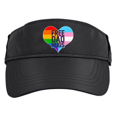 LGBT Free Dad Hugs Heart Adult Drive Performance Visor