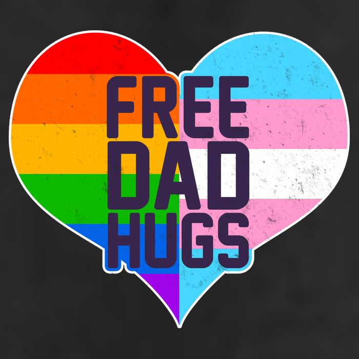 LGBT Free Dad Hugs Heart Adult Drive Performance Visor