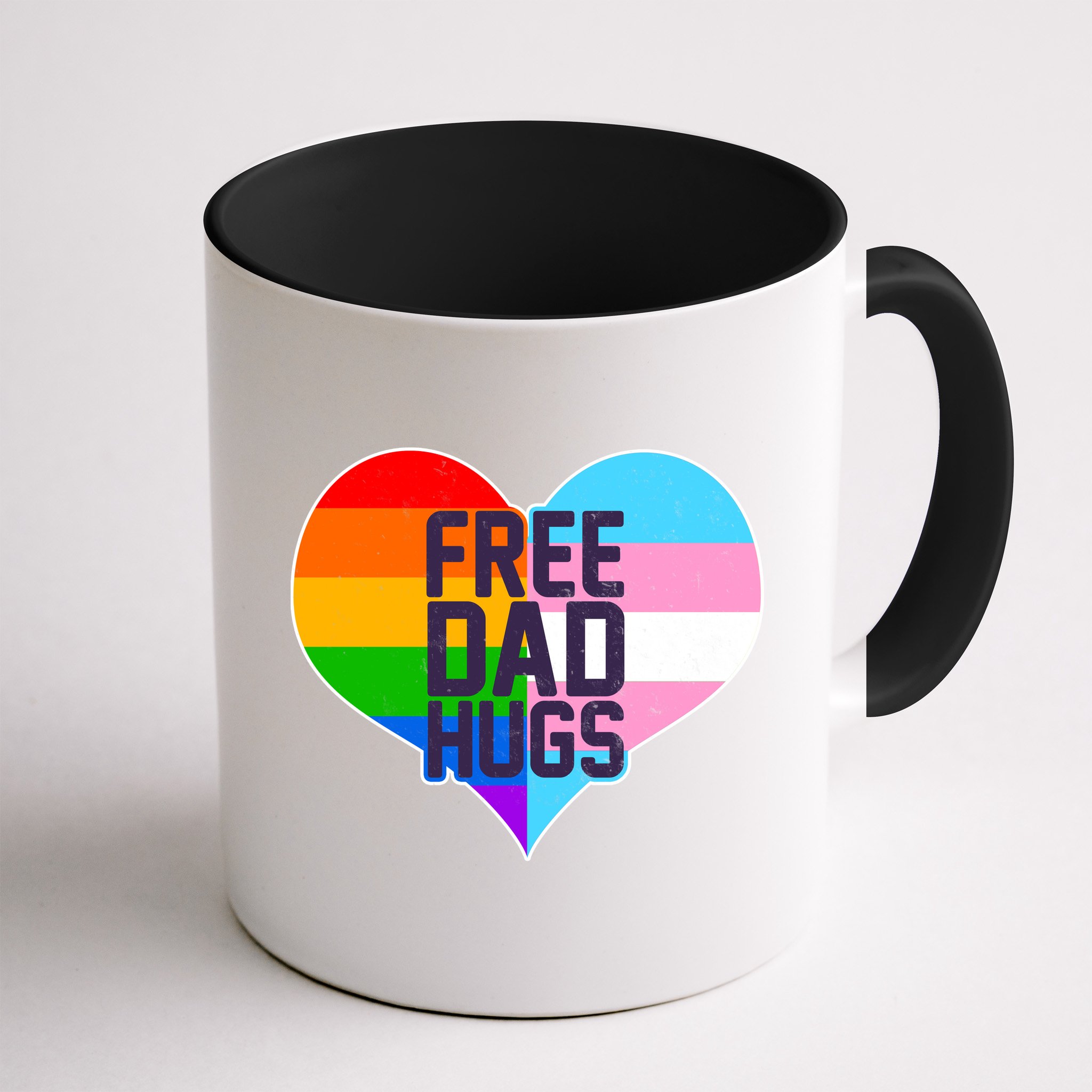 LGBT Free Dad Hugs Heart Mug