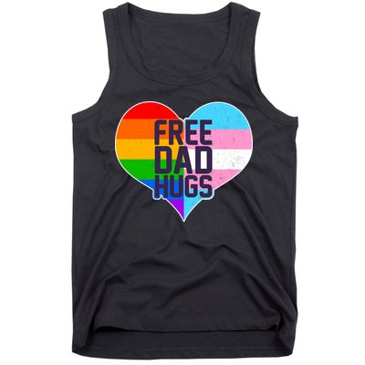 LGBT Free Dad Hugs Heart Tank Top