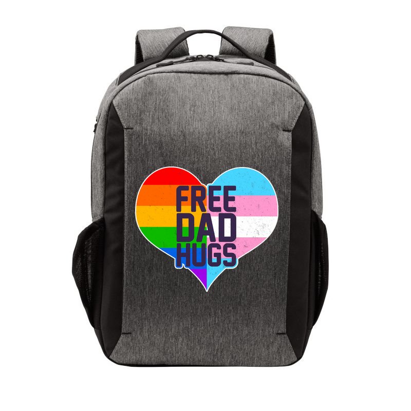 LGBT Free Dad Hugs Heart Vector Backpack