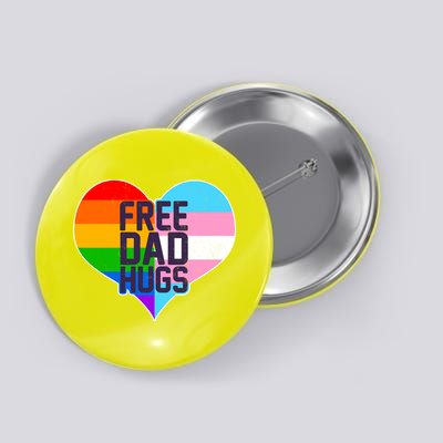 LGBT Free Dad Hugs Heart Button