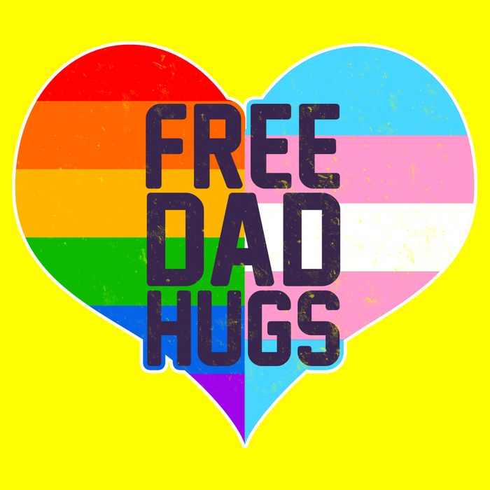 LGBT Free Dad Hugs Heart 11oz C Handle Ceramic Mug