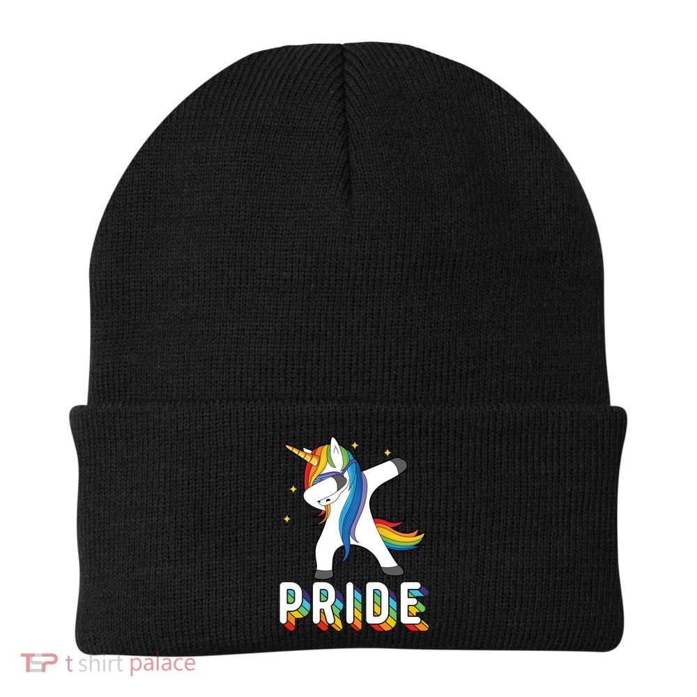 LGBT Gay Pride Dabbing Unicorn Beanie