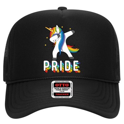 LGBT Gay Pride Dabbing Unicorn Trucker Hat