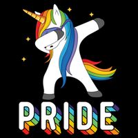 LGBT Gay Pride Dabbing Unicorn Crop Top