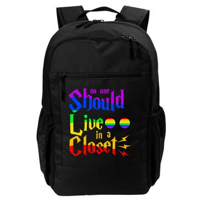 LGBT Gay Pride No One Should Live In The Closet Backpack