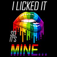 LGBT I Licked It So It's Mine Gay Pride Lips Wool Snapback Cap