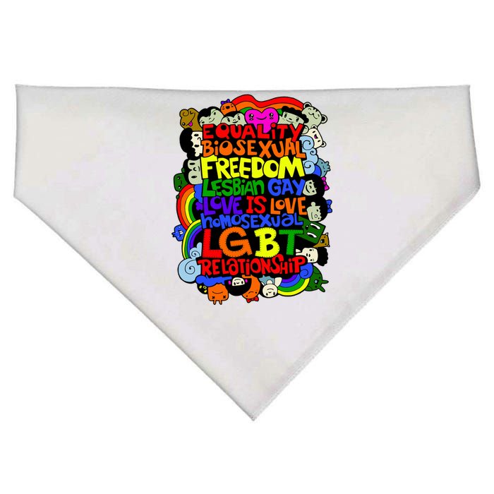 LGBT Illustration USA-Made Doggie Bandana